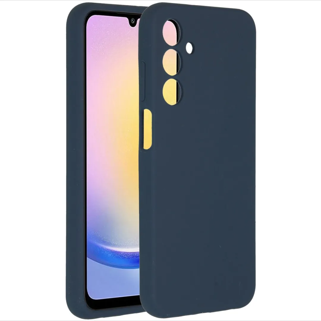 Accezz Hoesje Samsung Galaxy A25 - Donkerblauw