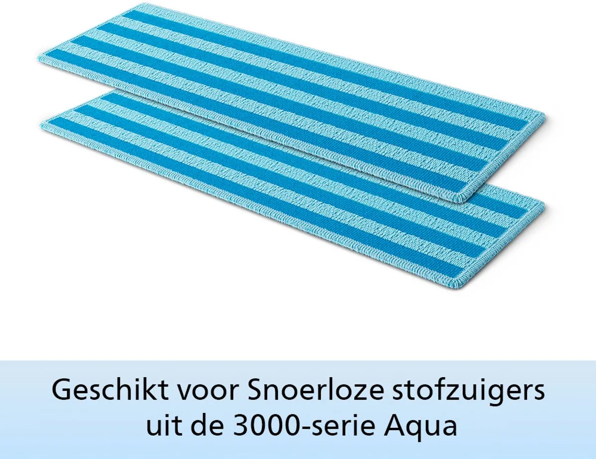 Philips XV1630/01 Microvezelpads - Blauw - 2 Stuks