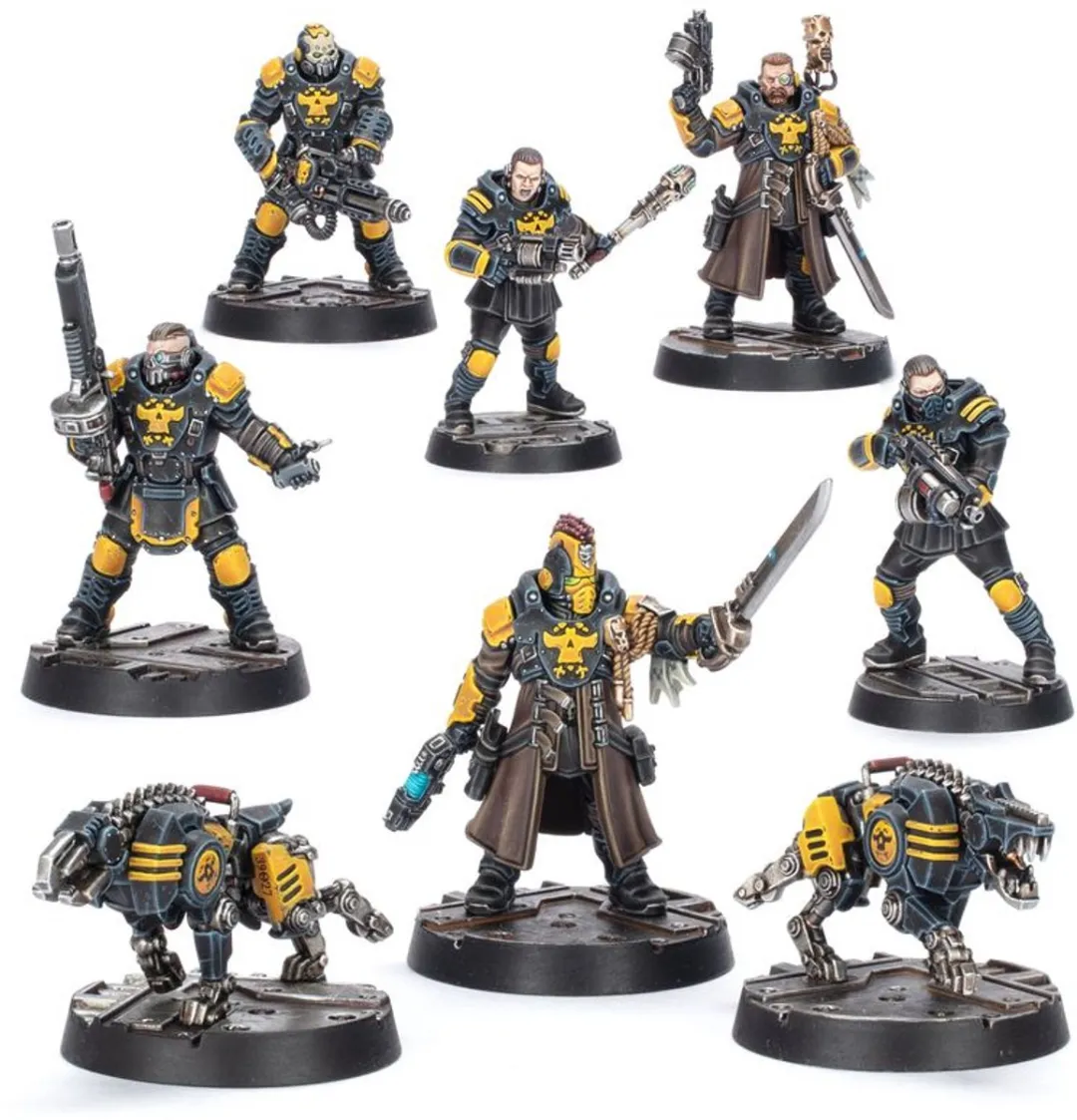 Games Workshop Necromunda Palanite Enforcer Captains & Sergeants 158-delig