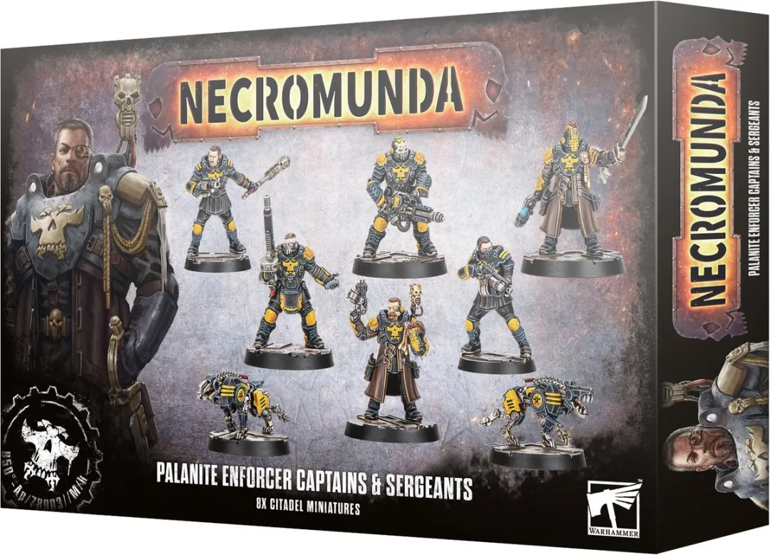 Games Workshop Necromunda Palanite Enforcer Captains & Sergeants 158-delig