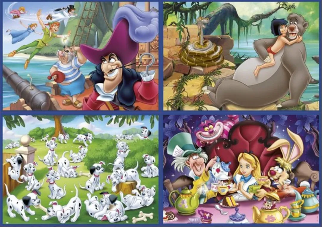 Educa Disney Klassiekers 4-in-1 Puzzelset - Multicolor