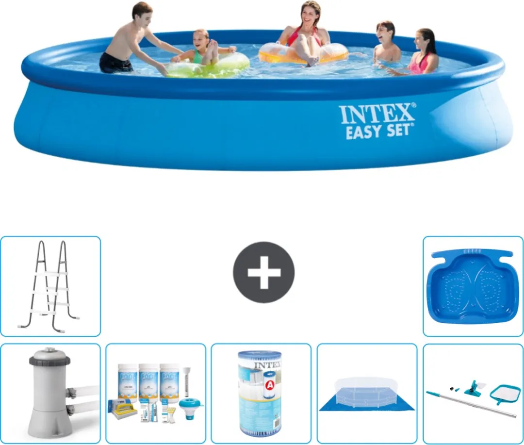 Intex Easy Set Zwembad 457cm Blauw