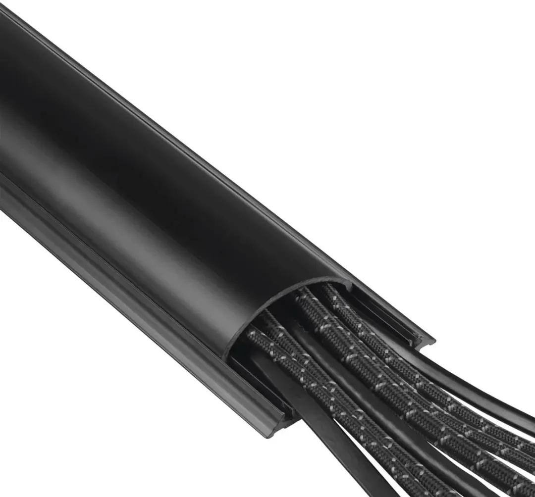 Hama Kabelgoot Zelfklevend Halfrond 100cm - Zwart - afbeelding 4 van 6