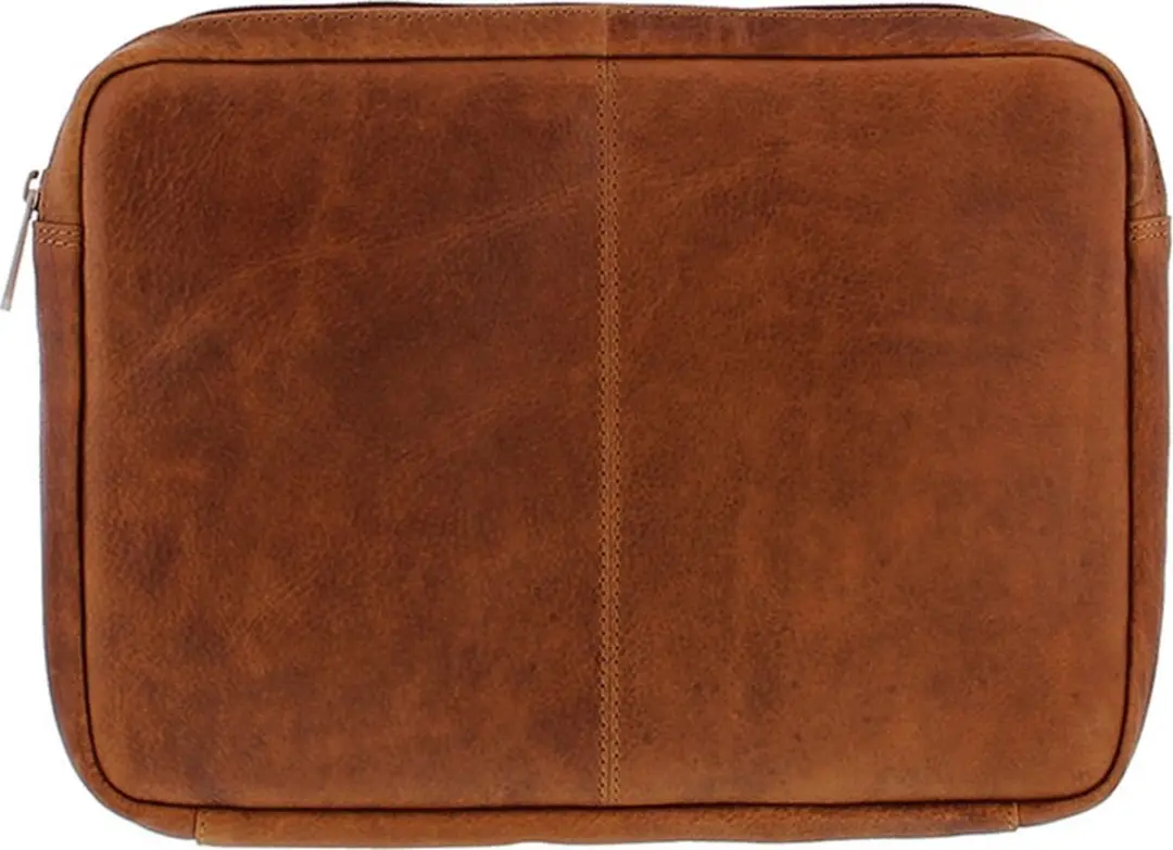 Plevier Polanco laptop sleeve 12 inch cognac.