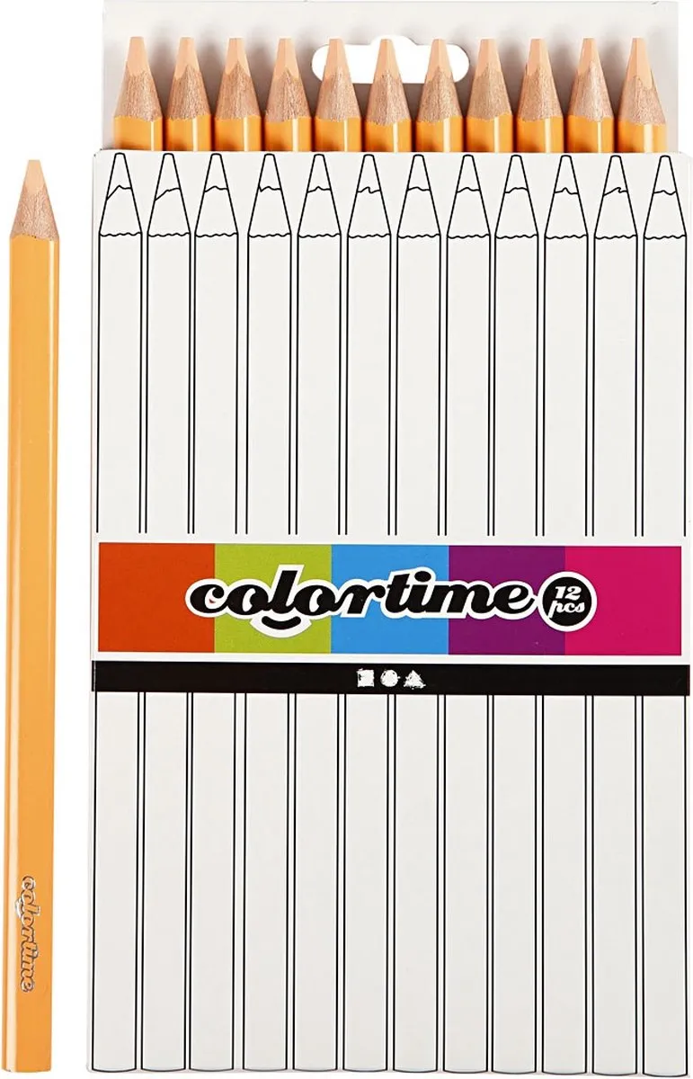 Colortime Kleurpotloden Beige Jumbo