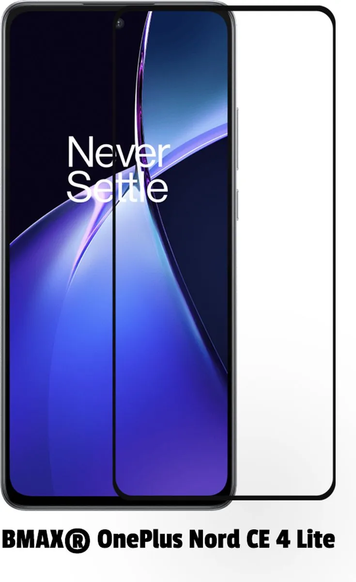 BMAX Screenprotector OnePlus Nord CE 4 Lite - 2 Stuks - Zwart