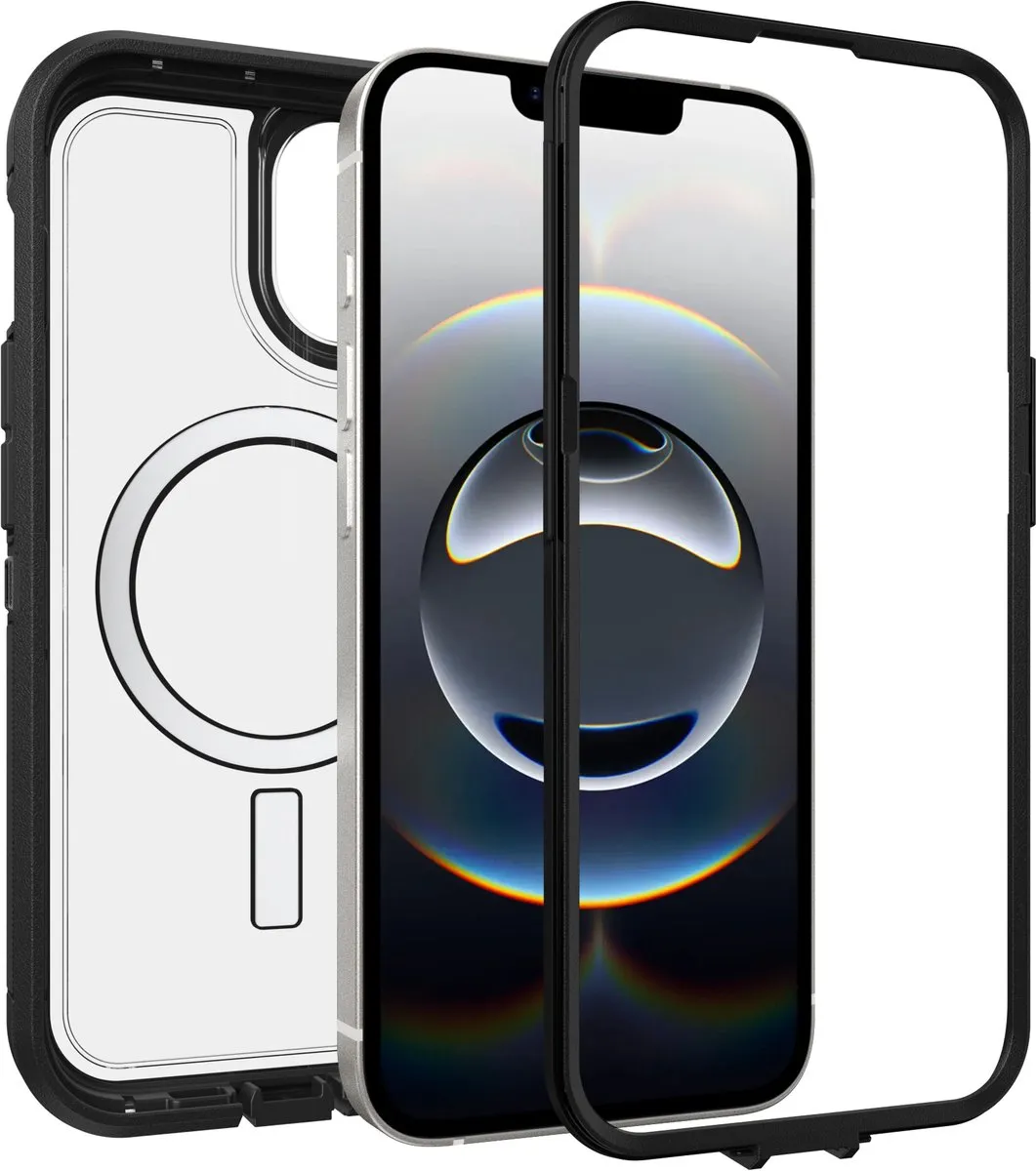 OtterBox Defender XT Case 77-98196 - iPhone 13/14/15/16e - Transparant/Zwart - afbeelding 6 van 6