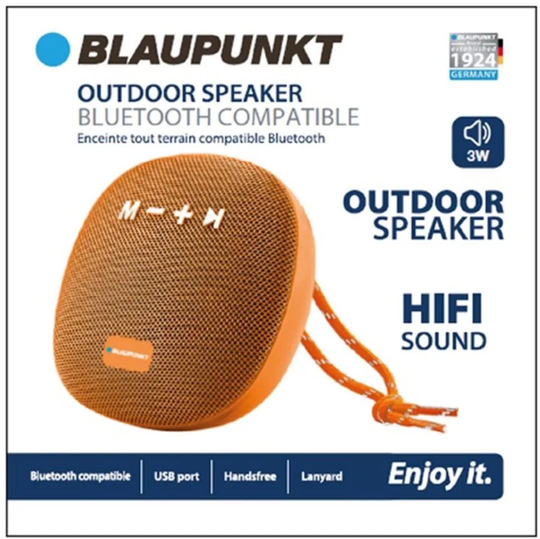Blaupunkt BLP3120 Original Mono Bluetooth Speaker 3W - Oranje