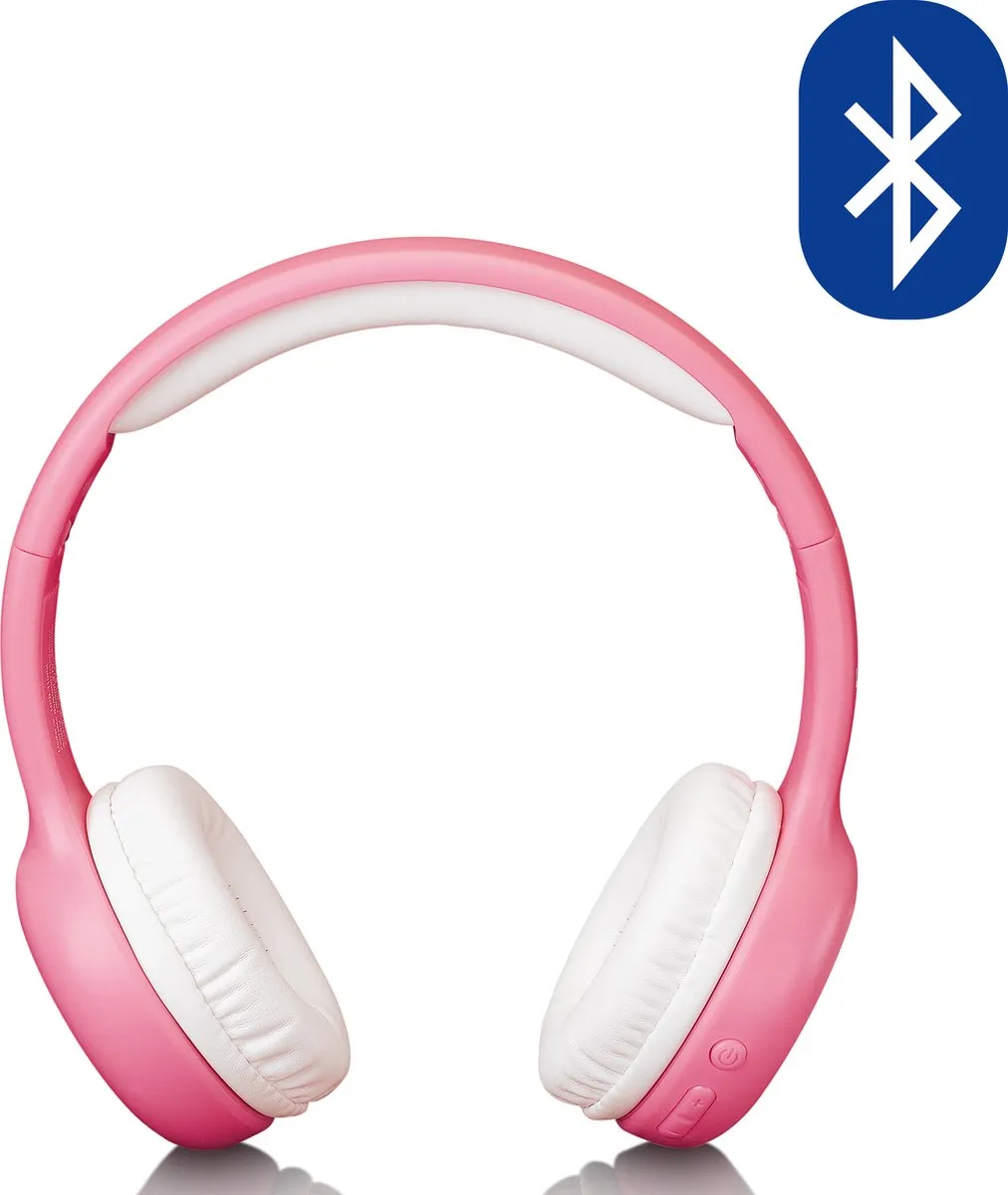 Lenco HPB-110PK Vouwbare Kinder Bluetooth Hoofdtelefoon