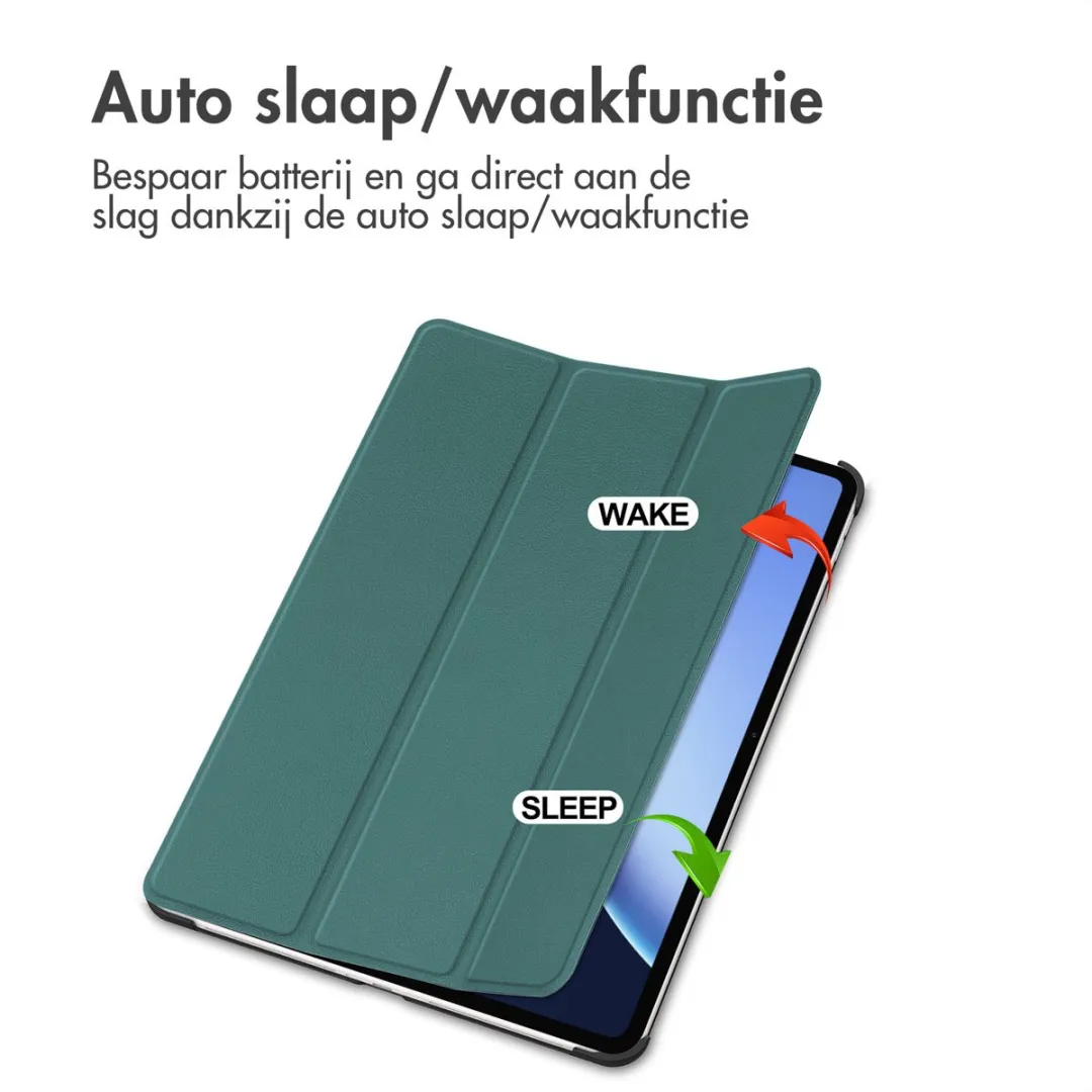 Imoshion SH00087325 Tablethoes - Trifold Bookcase - OnePlus Pad 2 Pro/3 - Donkergroen
