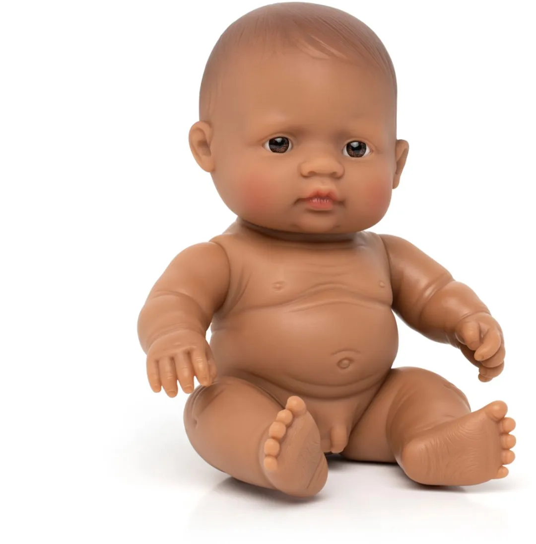 Miniland Babypop Latijnse Jongen 21cm - Realistische Pop