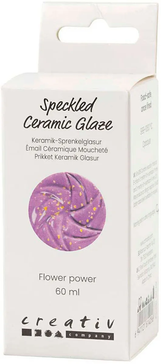 Creativ Company Keramiek Glazuur Flower Power - 60ml - Multicolor