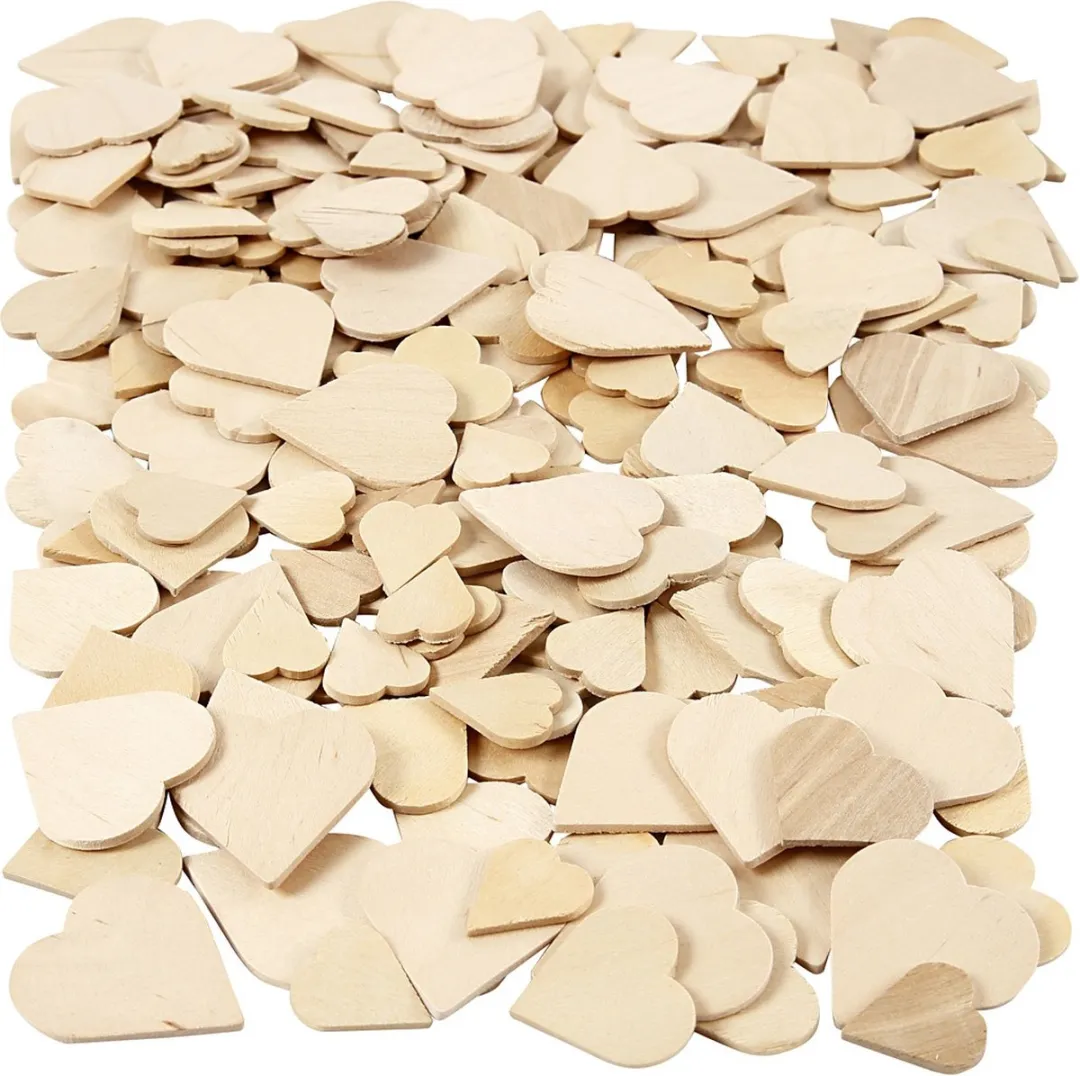 Creativ Company Creotime Houten Knutselset Hart 60 Stuks