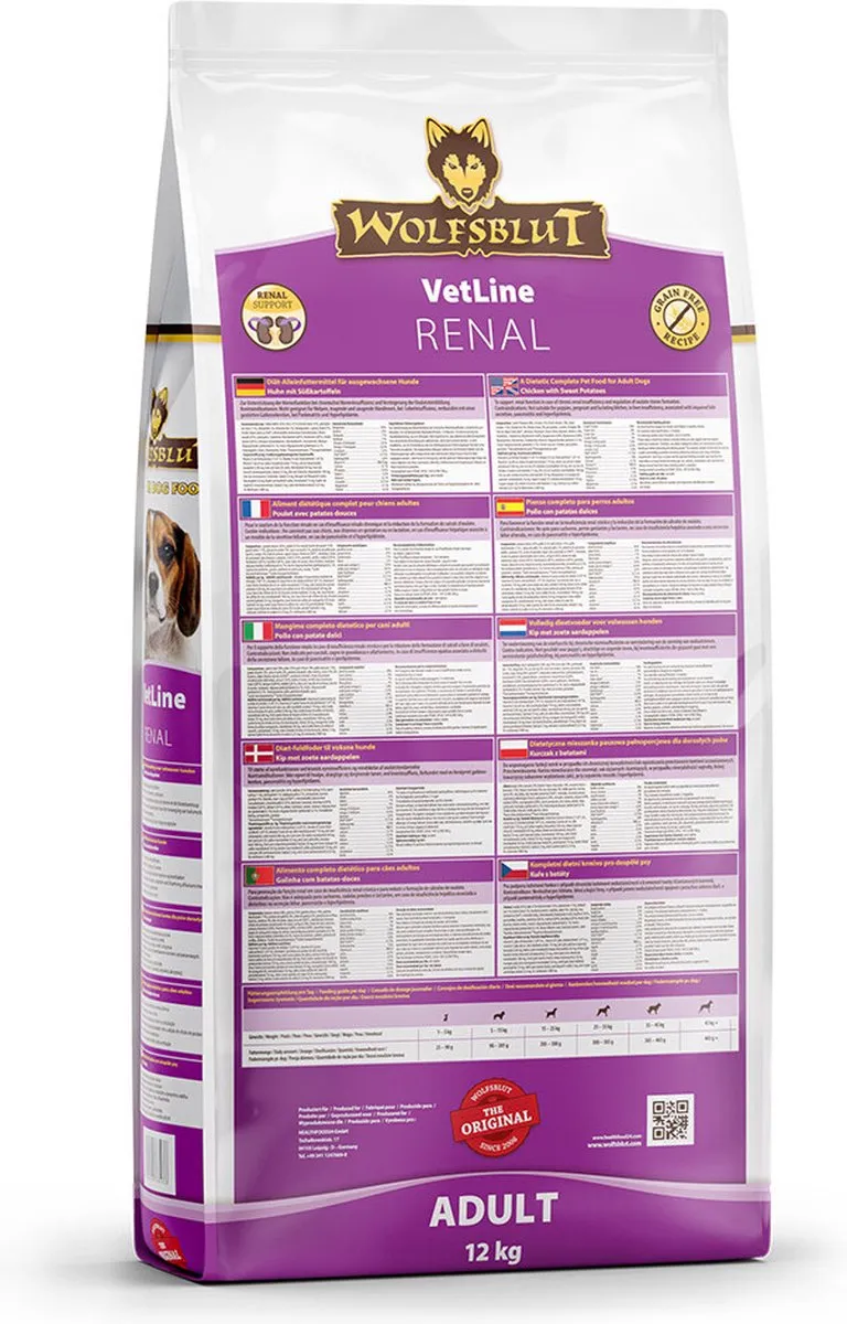 Wolfsblut VetLine Renal Hondenvoer 12kg