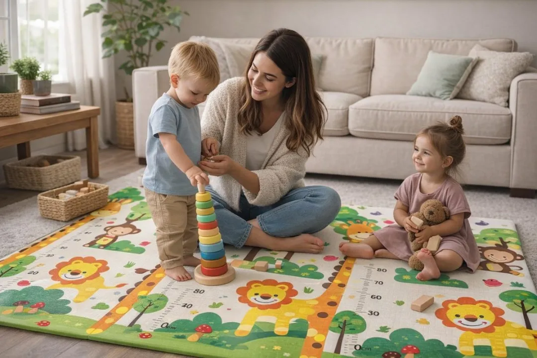 Jack Favorite Toys Speelmat Jungle & Dierenavontuur 150x200cm - Extra Dik - Multi - afbeelding 6 van 6