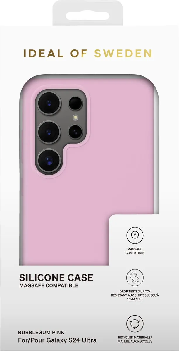 iDeal of Sweden Galaxy S24 Ultra Hoesje Bubble Gum Pink - IDSICMS-S24U-498