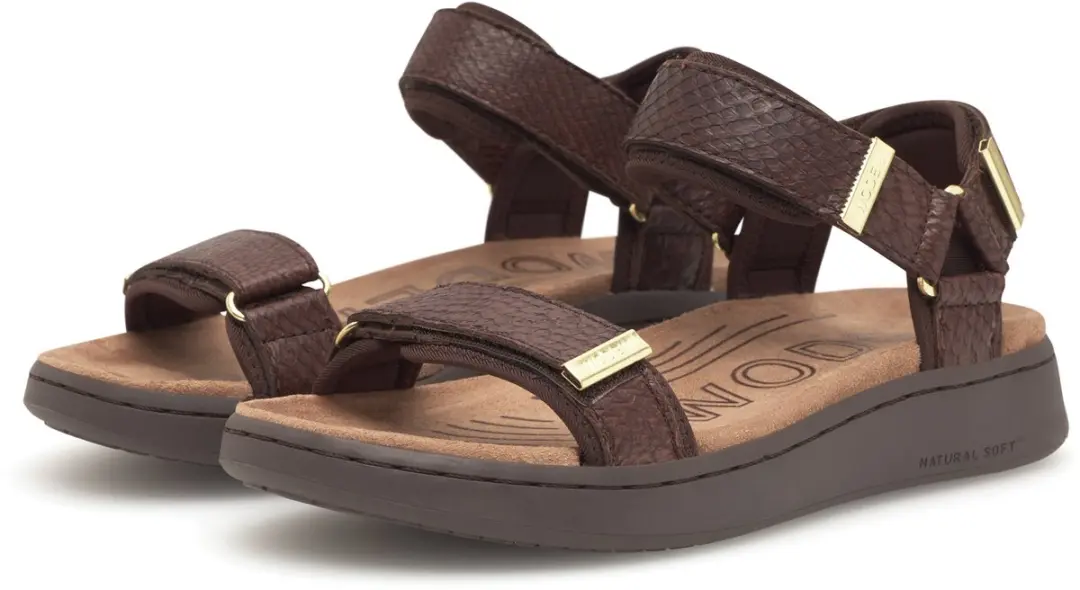 Woden Line Fish Sandalen Bruin EU 41 Vrouw