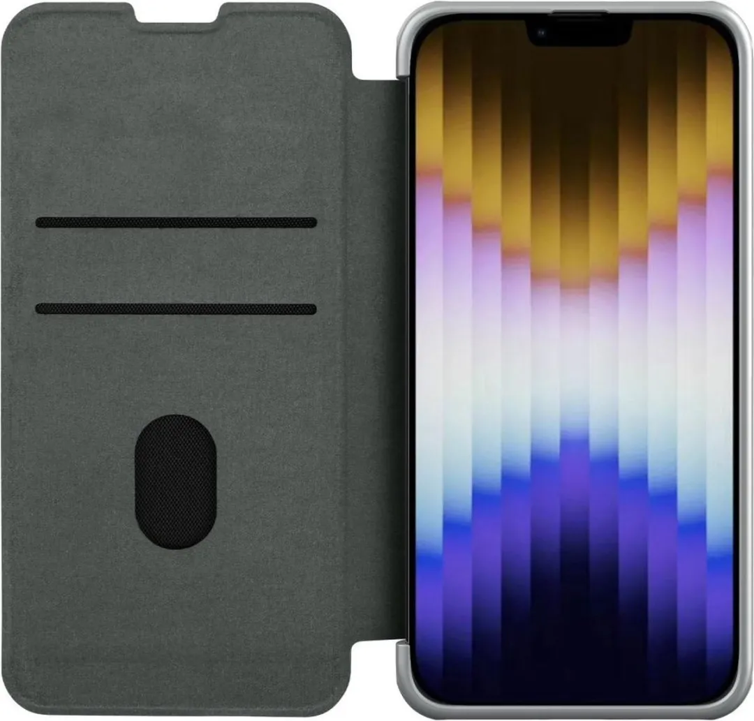 Nillkin Qin Pro Hoesje iPhone 14 Plus - Book Case Grijs