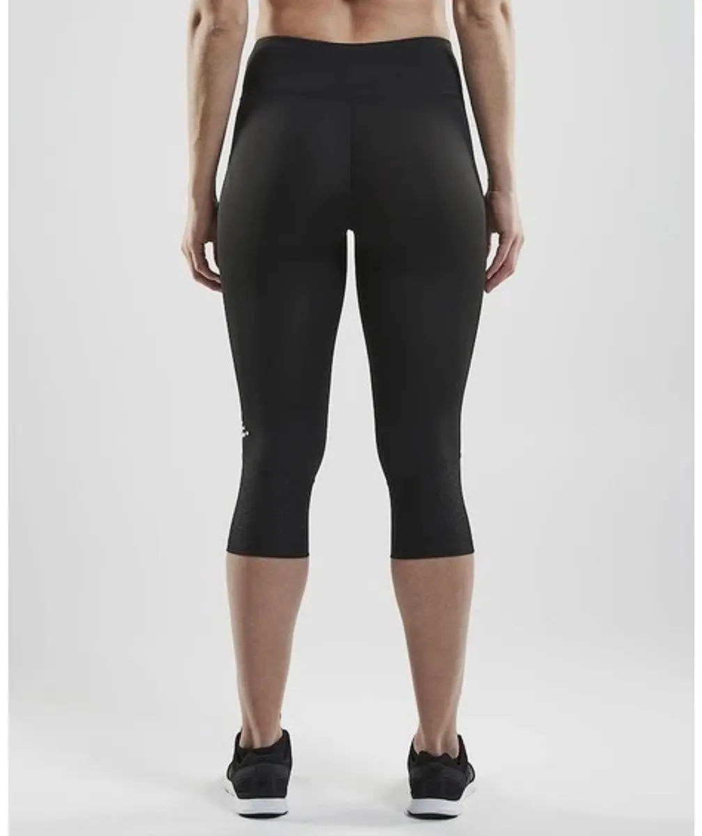 Craft Rush Capri 3/4 Running Broek Dames - Zwart - afbeelding 2 van 6