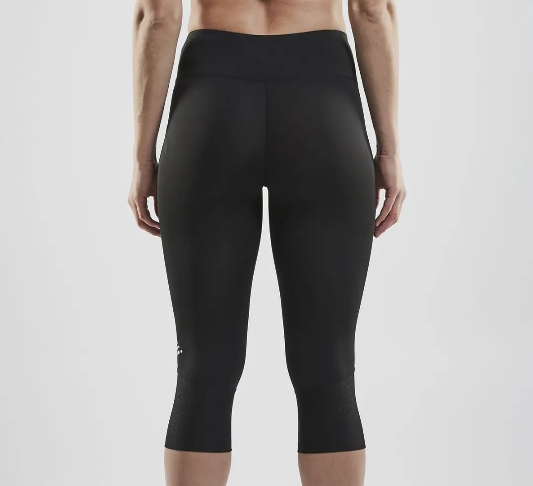 Craft Rush Capri 3/4 Running Broek Dames - Zwart - afbeelding 6 van 6