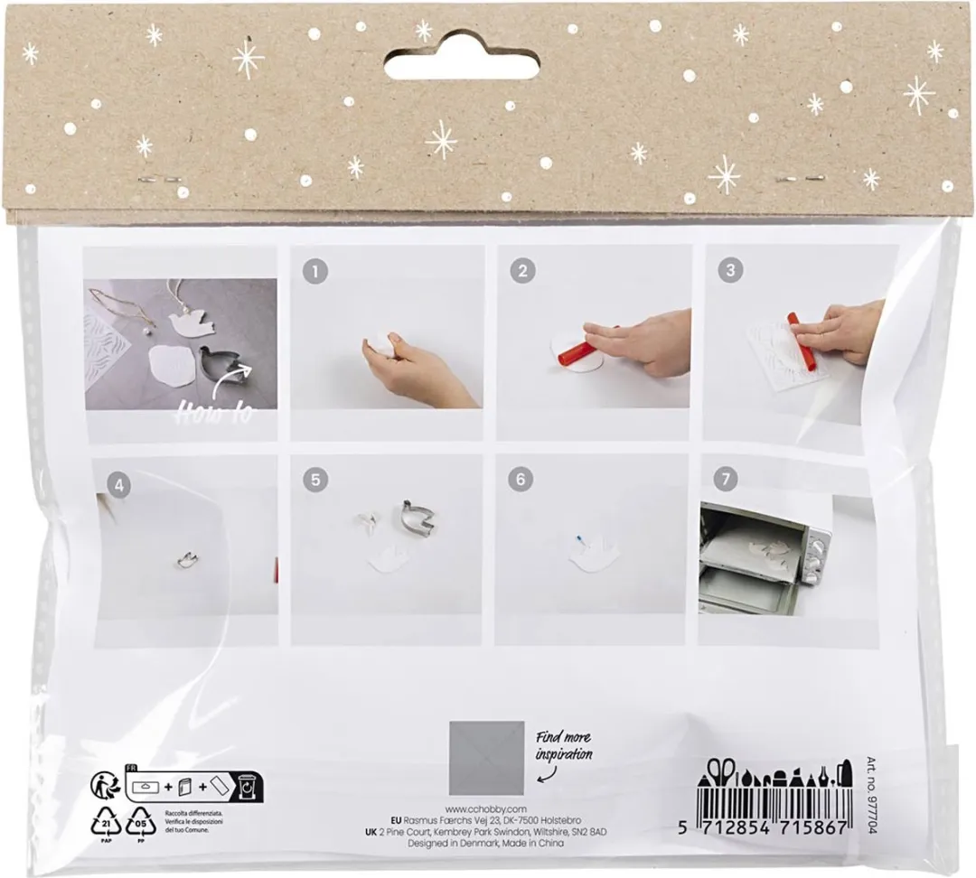 Creativ Company Mini Hobbyset Boetseren Duiven - Multicolor