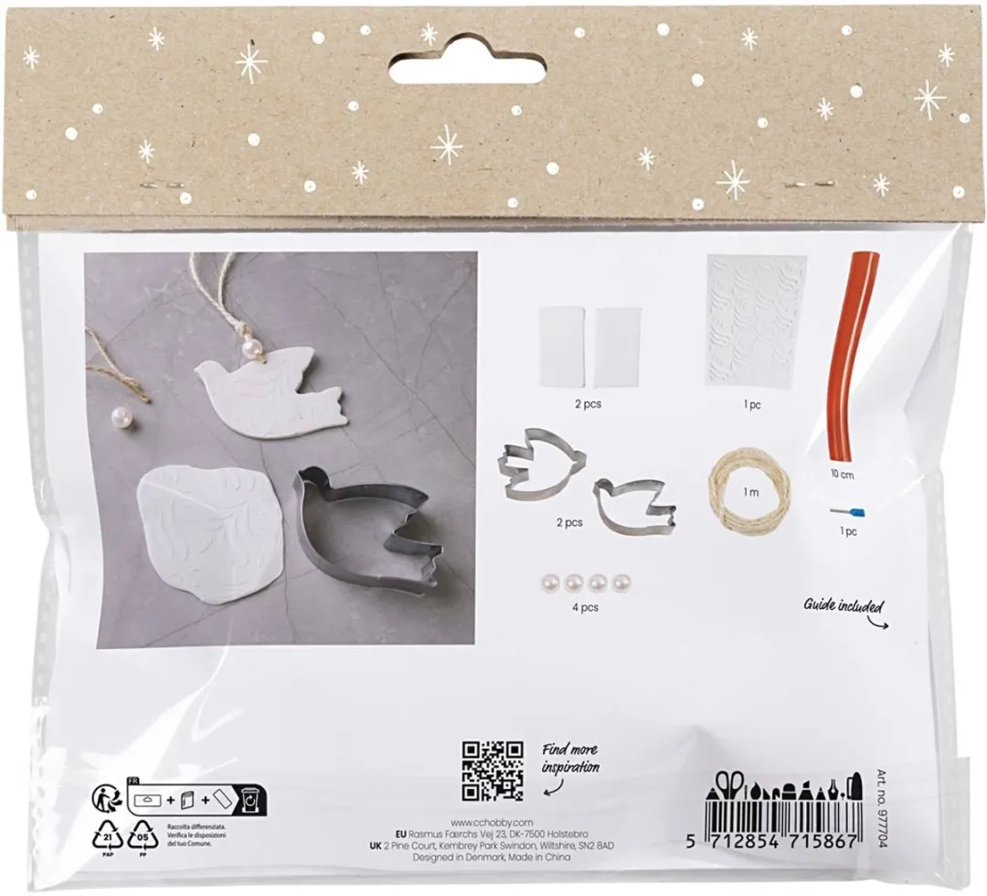 Creativ Company Mini Hobbyset Boetseren Duiven - Multicolor