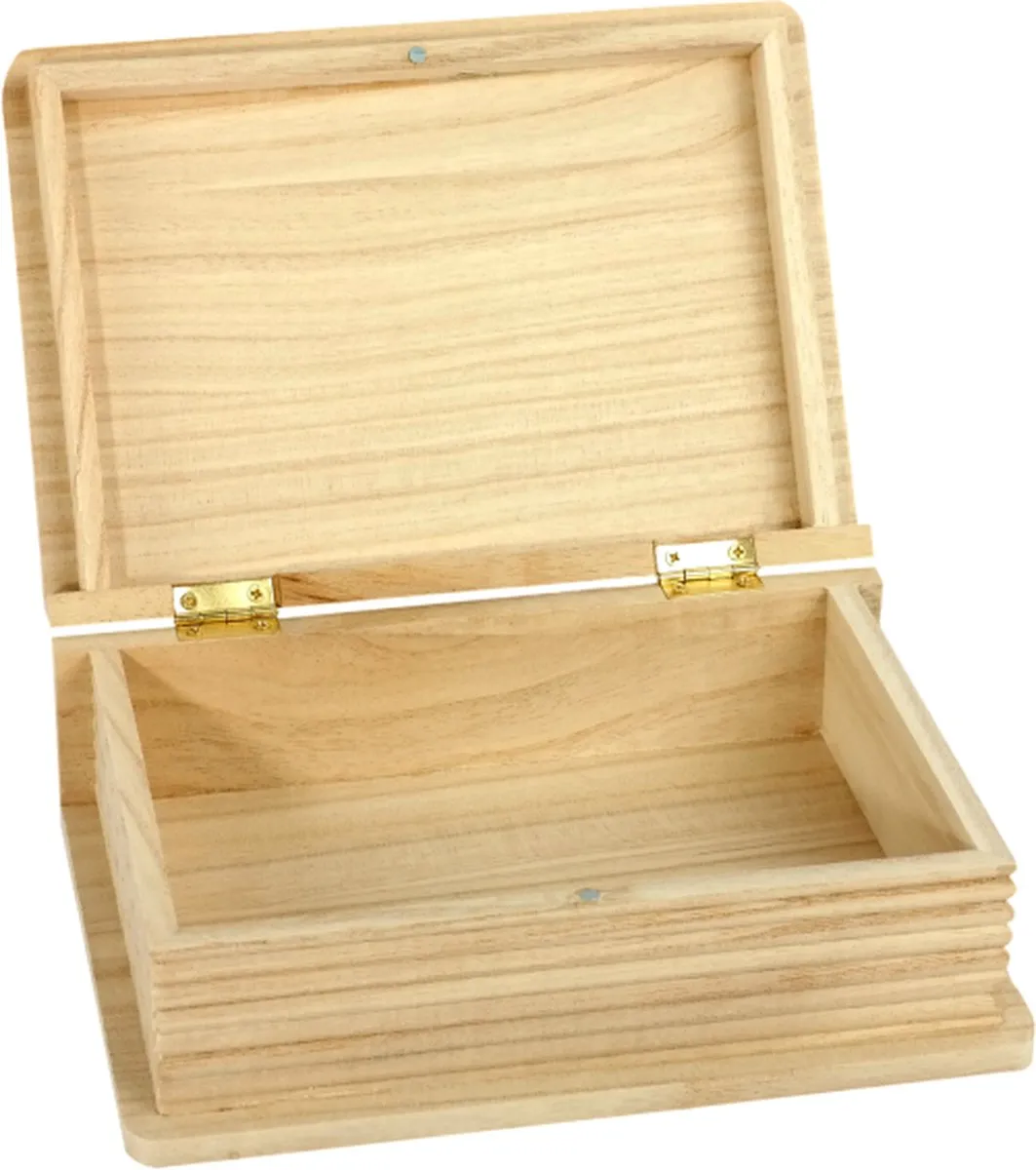Creativ Company Houten Kist Boek Paulownia 20x14,1x6,9cm