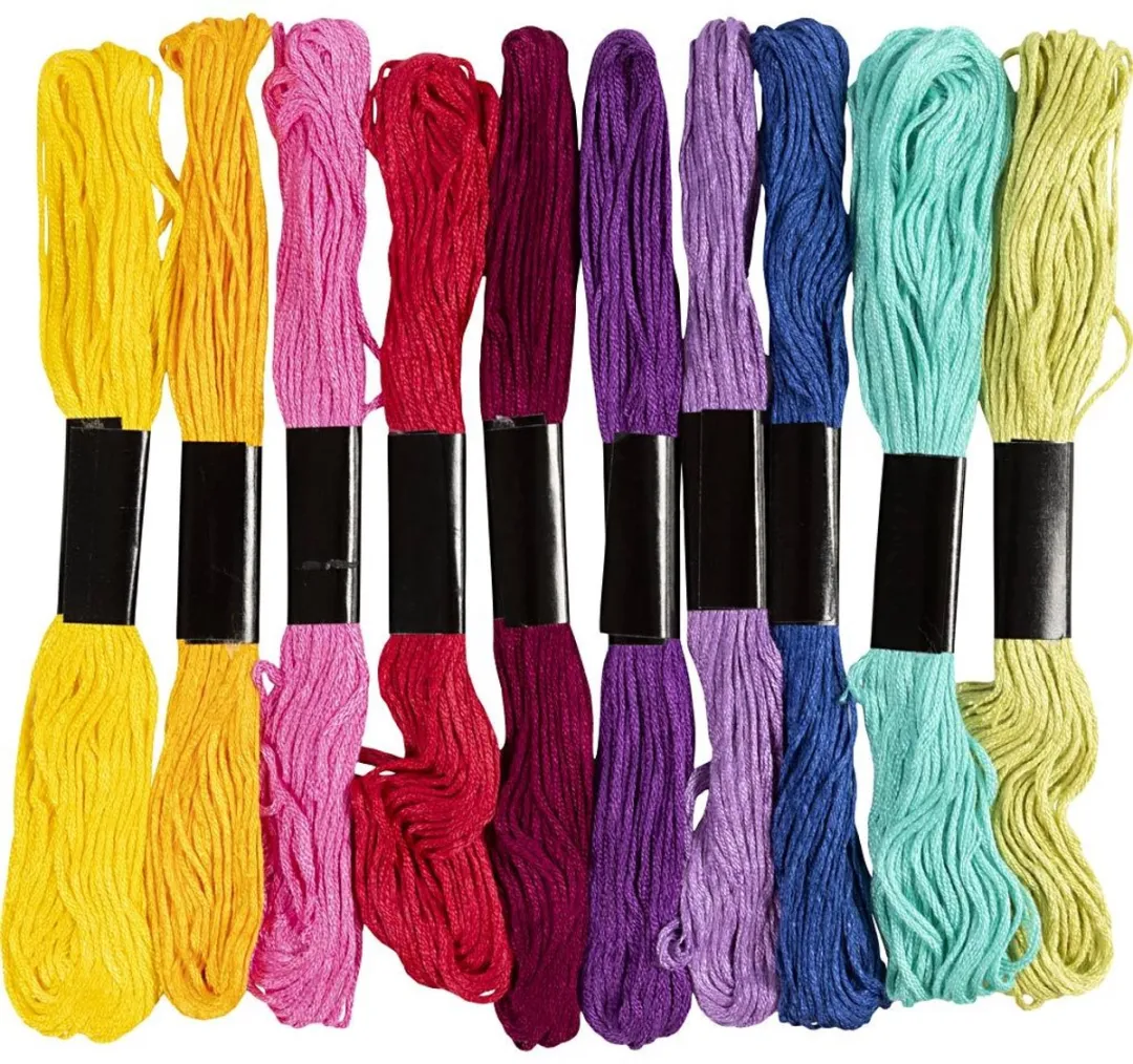 Creativ Company Borduurgaren - Meerkleurig 10 Kleuren