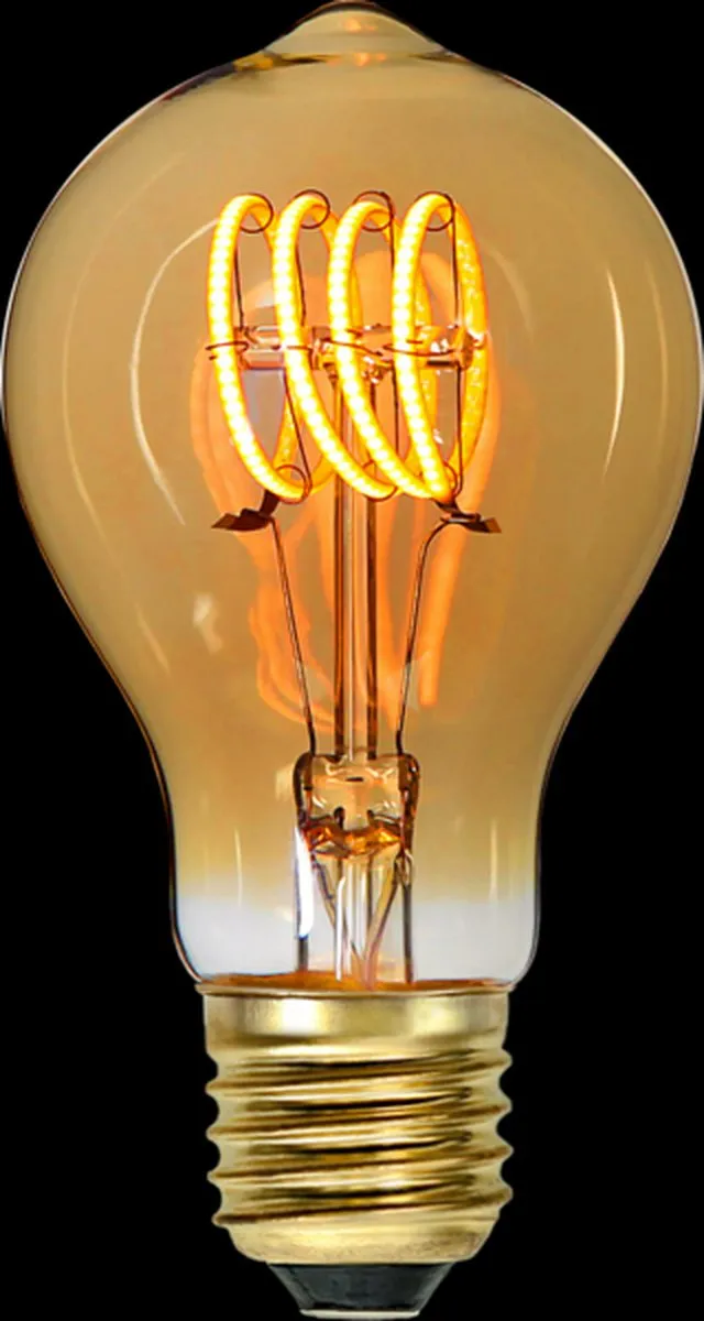 Star Trading Edison Bol E27 2.5W - Warm Wit 2200K - Amber