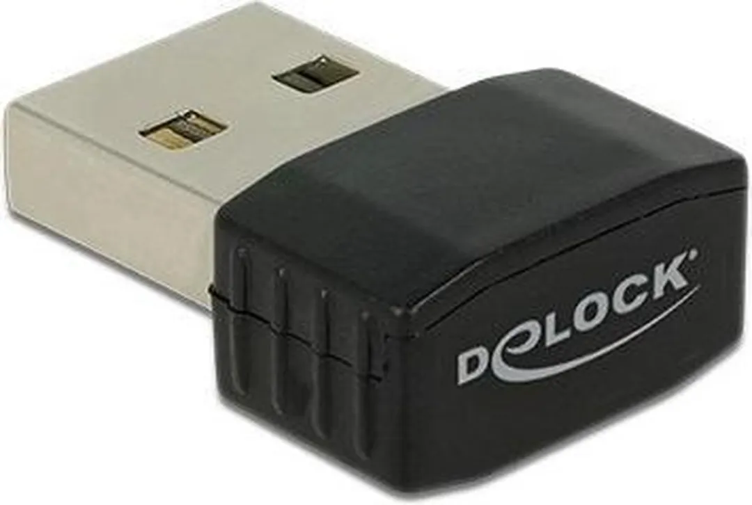 Delock USB-A Wi-Fi Dongle AC600 Dual Band - Zwart
