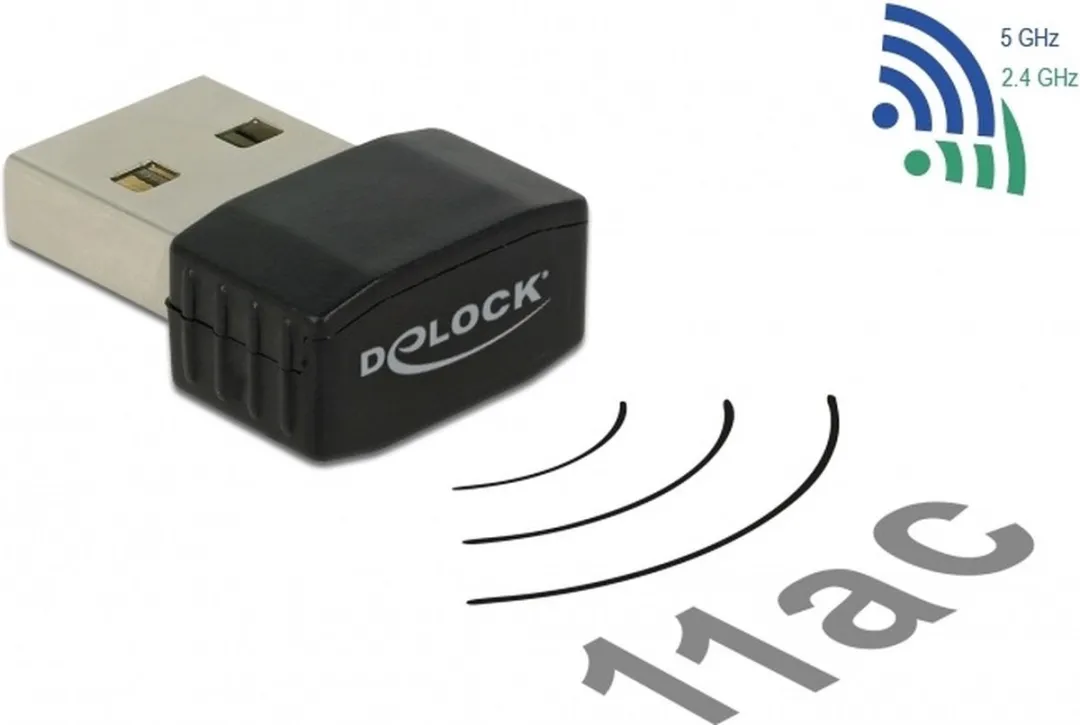 Delock USB-A Wi-Fi Dongle AC600 Dual Band