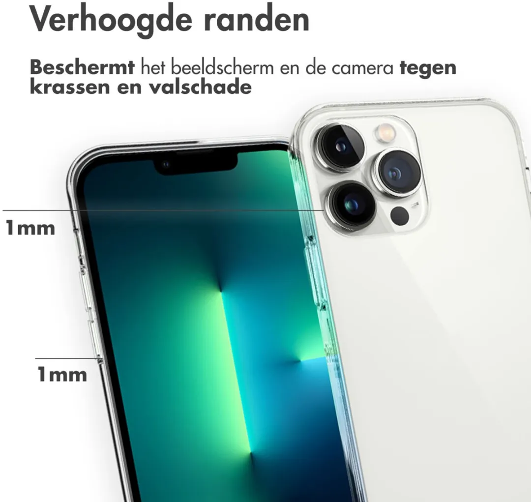 Accezz Hoesje iPhone 13 Pro Transparant