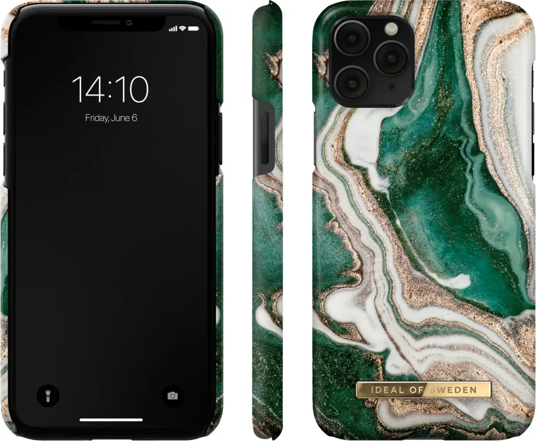 iDeal of Sweden iPhone 11 Pro Hoesje Golden Jade Marble - afbeelding 6 van 6