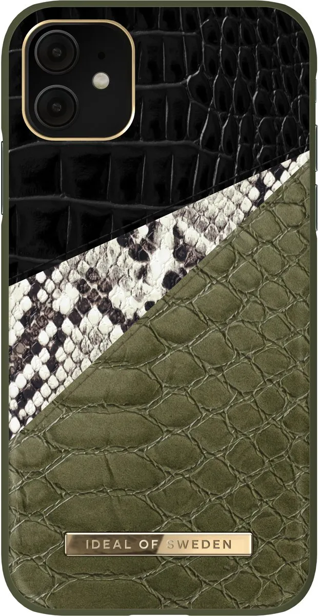 iDeal of Sweden Fashion Case Atelier iPhone 11/XR Hypnotic Snake - Multi colour - afbeelding 3 van 6