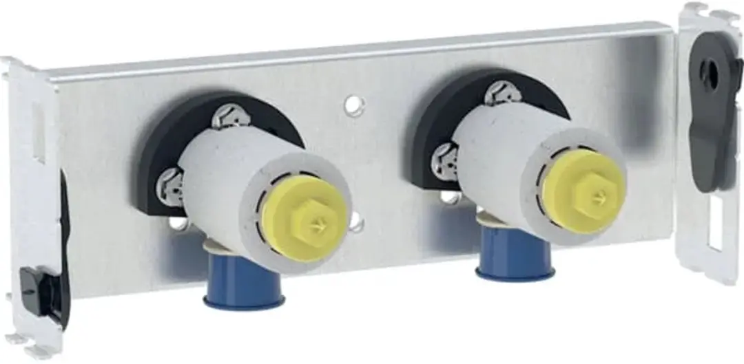 Geberit GIS traverse voor wandmengkraan opbouw, 100 mm, met twee wateraansluitingen, 461741001 - afbeelding 2 van 2