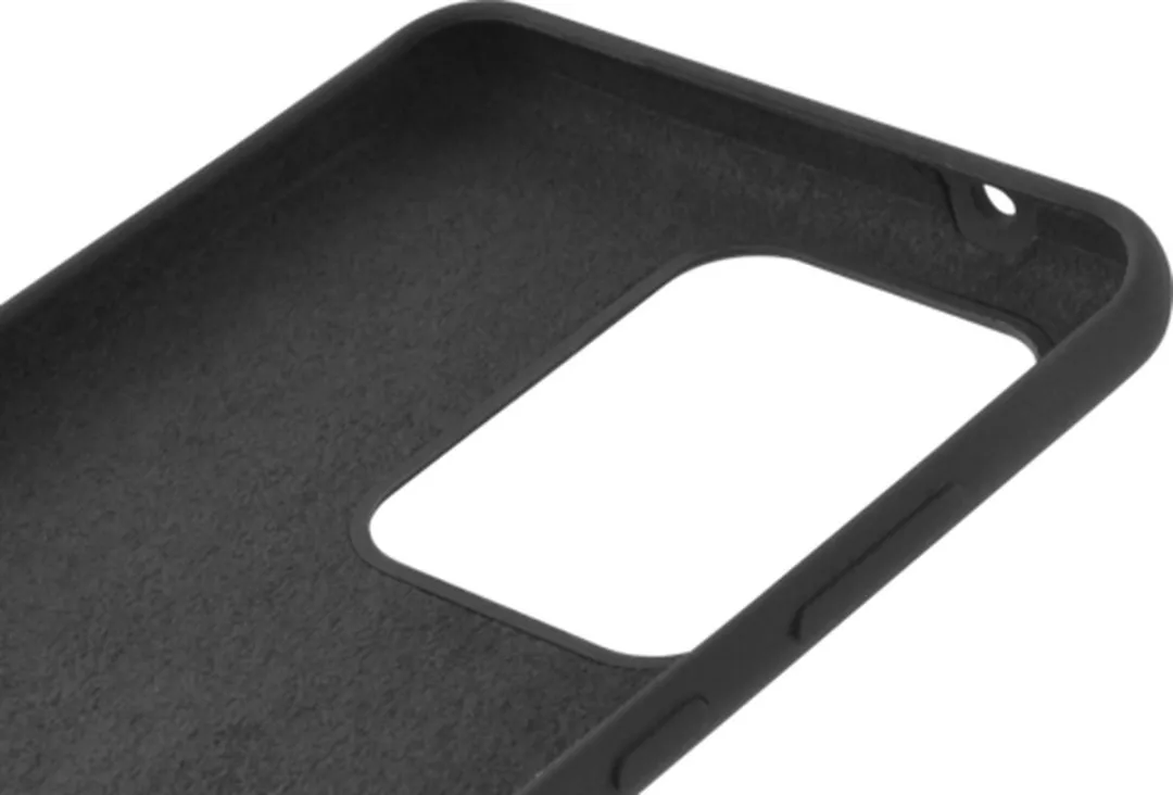 Azuri Samsung Galaxy S20 Ultra Siliconen Hoesje - Zwart