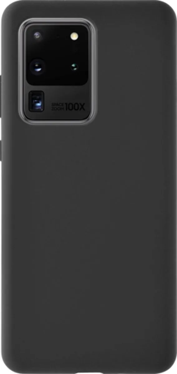 Azuri Samsung Galaxy S20 Ultra Siliconen Hoesje - Zwart