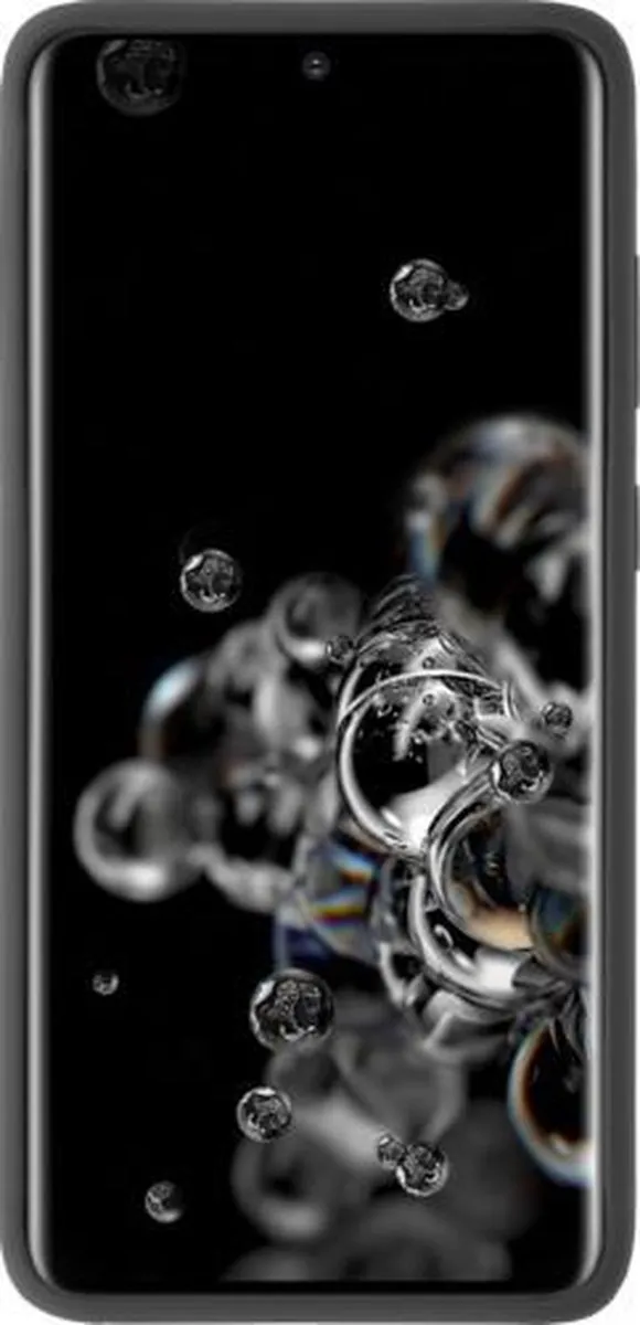 Azuri Samsung Galaxy S20 Ultra Siliconen Hoesje - Zwart