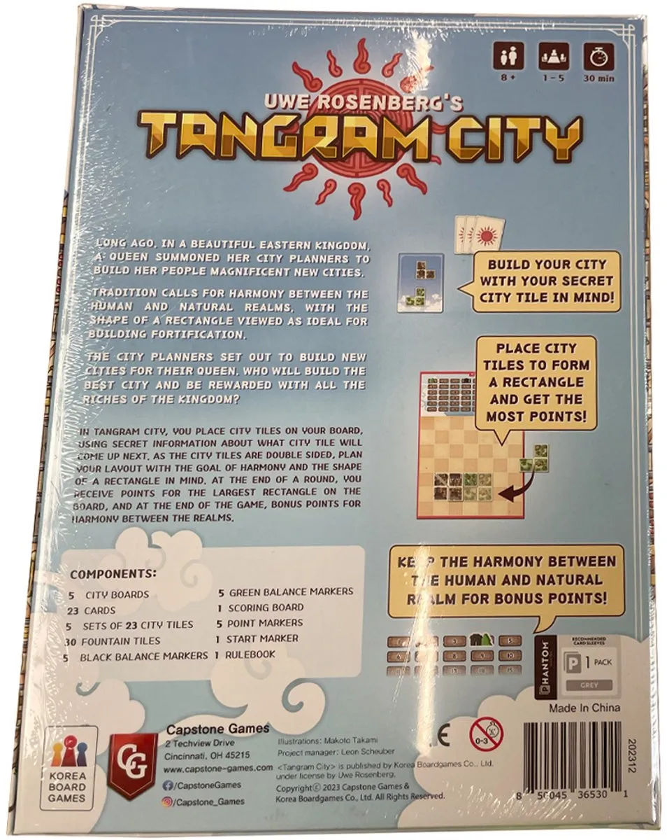 Capstone Games Tangram City TC01 - Bordspel - 1-5 Spelers