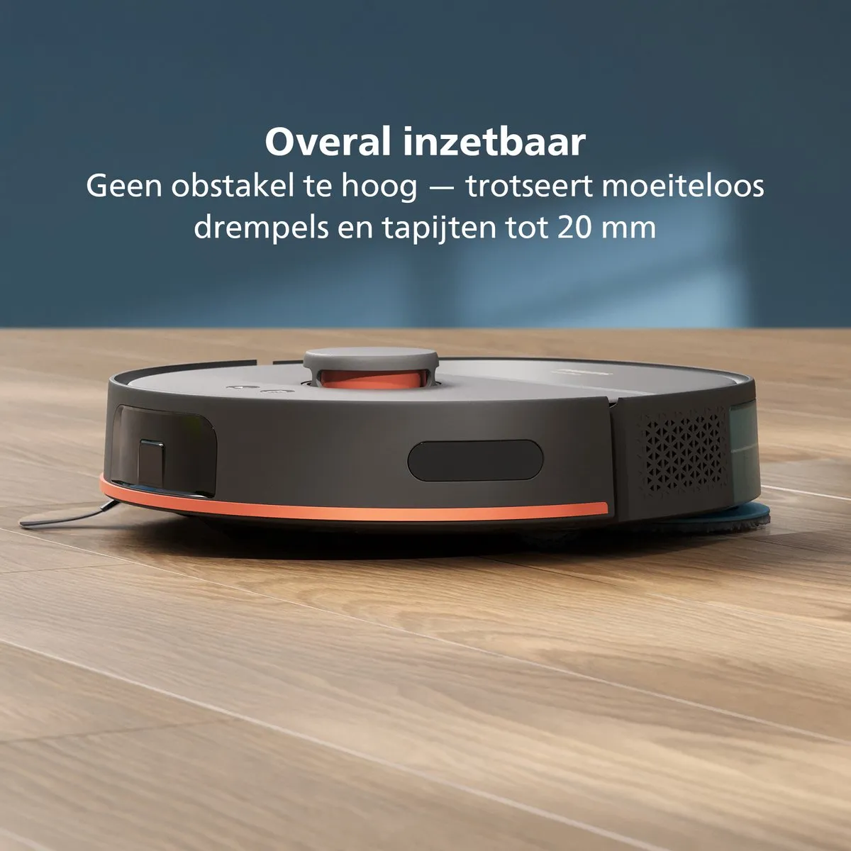 Philips HomeRun 5000 XU5000/10 Robotstofzuiger met dweilfunctie - 10.000 Pa - Grijs - afbeelding 6 van 6