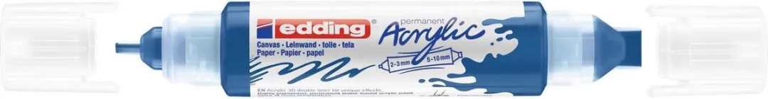 edding 5400 3D Double Liner Acrylmarker - Gentiaanblauw