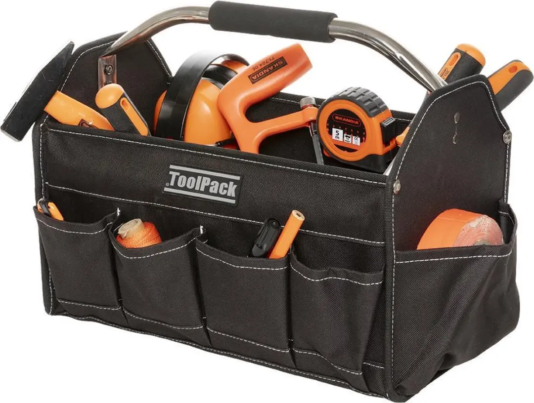 Toolpack Gereedschapstas 360.016 - Zwart - afbeelding 2 van 5