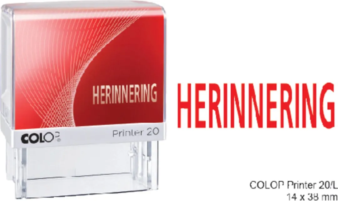 Colop Printer 20/L Tekststempel - Rood