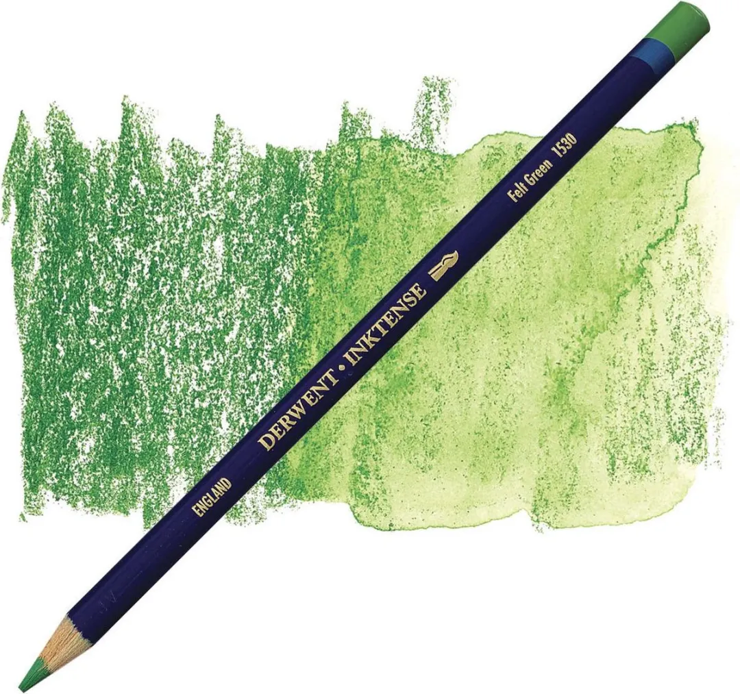 Derwent Inktense Potlood Felt Green 1530