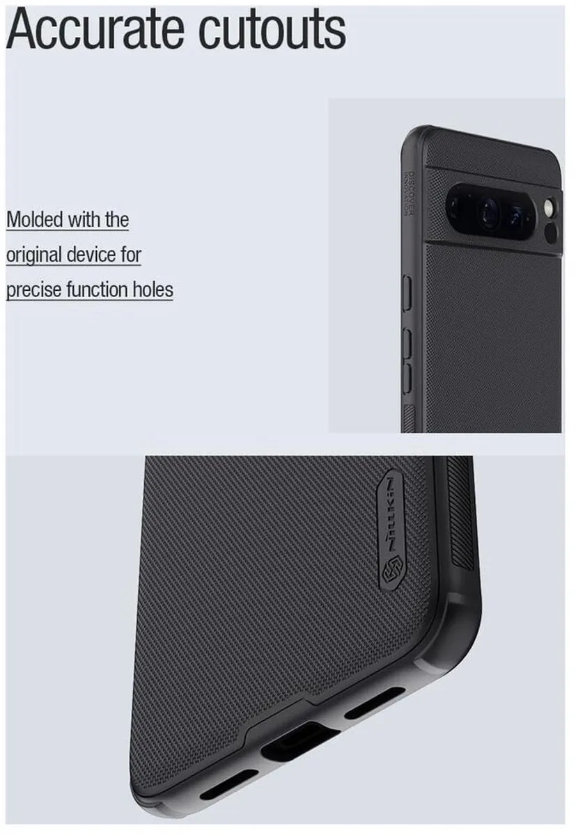 Nillkin Frosted Shield Hoes Google Pixel 8 Pro - Zwart