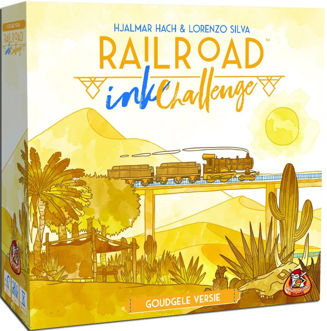 White Goblin Games Railroad Ink Goudgeel WGG2118 Dobbelspel - 1-4 Spelers