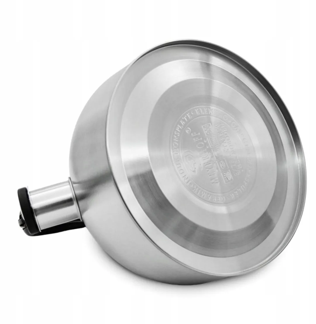 Meyerhoff RVS fluitketel 2,5 liter MH-4156D – Inductie fluitketel voor gas en inductie – Zilverkleurig – Tijdloos en elegant design