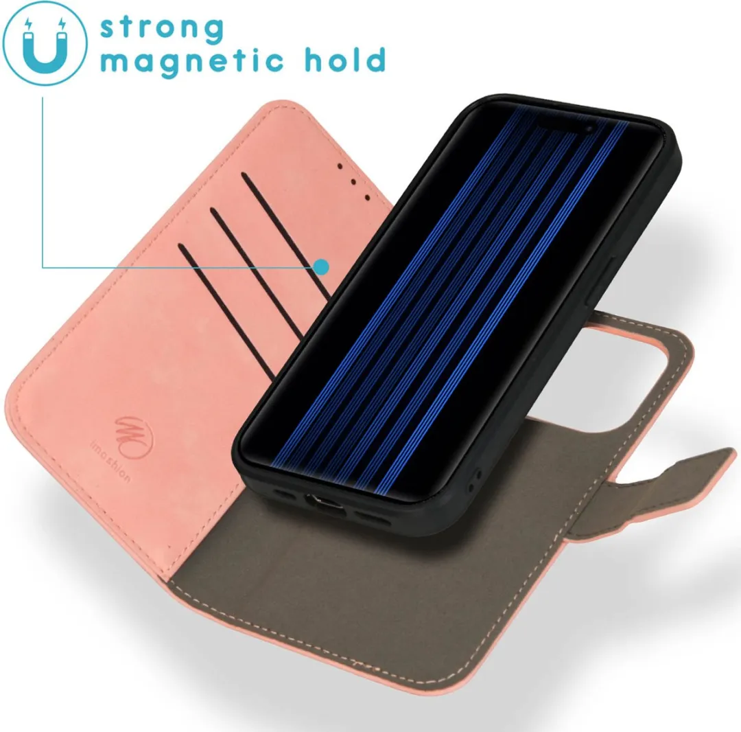 Imoshion Hoesje iPhone 15 Pro Roze - 2-in-1 Bookcase