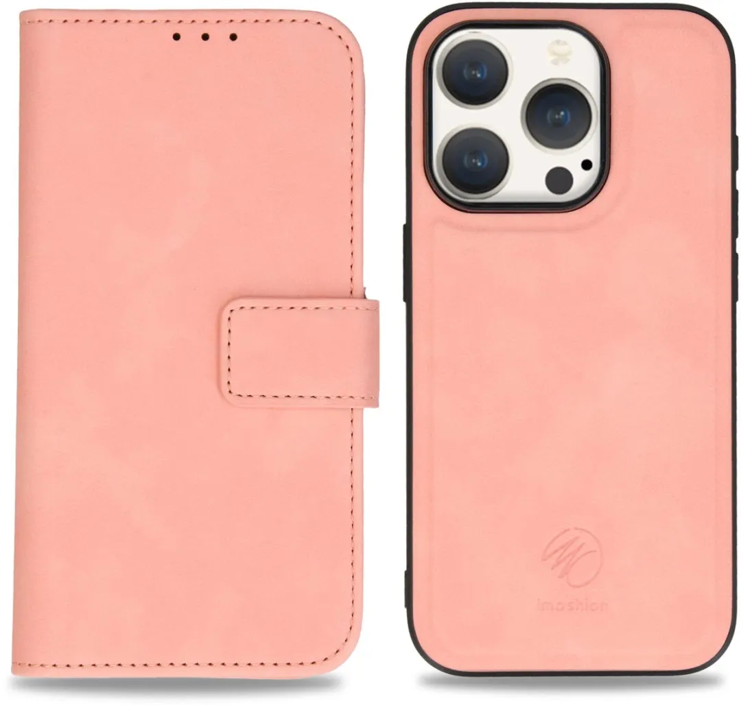 Imoshion Hoesje iPhone 15 Pro Roze - 2-in-1 Bookcase
