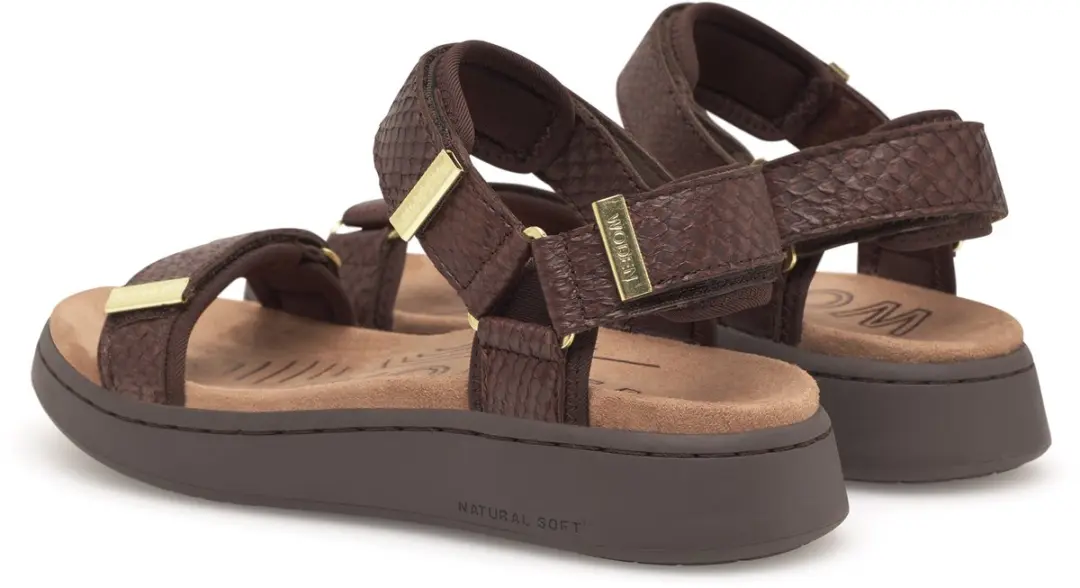 Woden Line Fish Sandalen Bruin EU 39 Vrouw